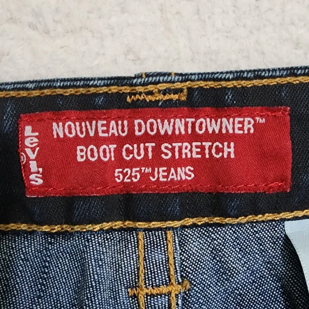 Levis 525 Noveau Downtowner Boot Cut Jeans 6 Mis Stretch Denim Hong Kong #1978